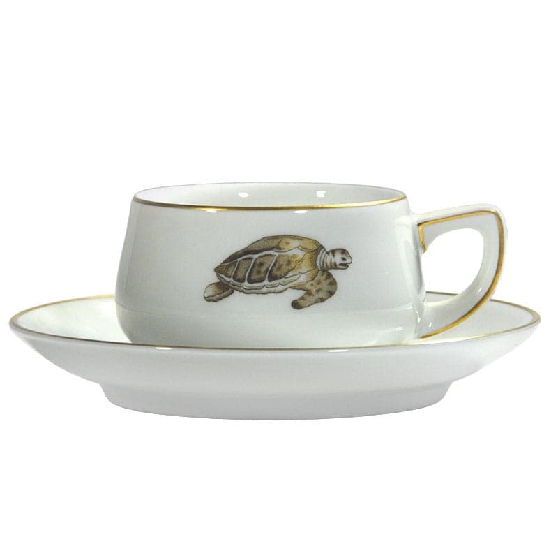 Filiżanka do espresso Lacroix, porcelana biała, złote detale, Rosenthal, Niemcy, lata 80. - 320316