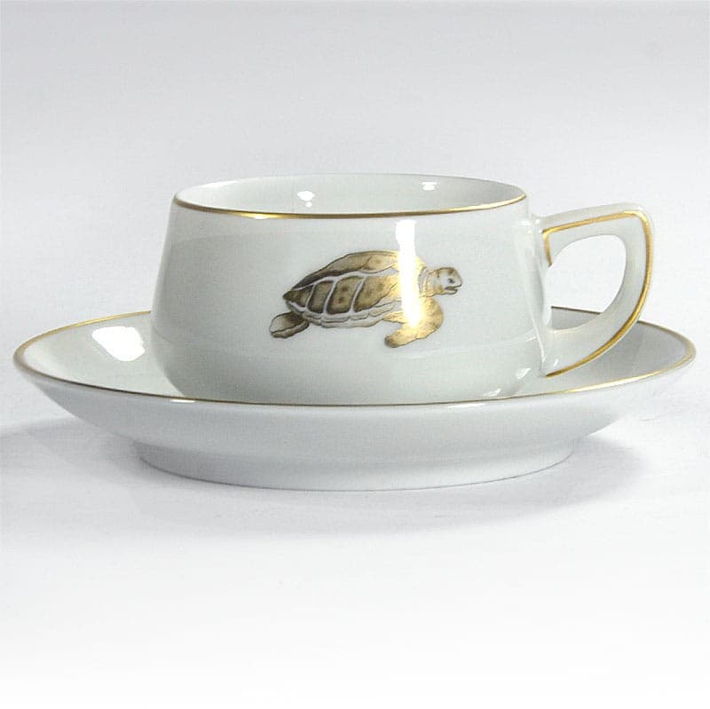 Filiżanka do espresso Lacroix, porcelana biała, złote detale, Rosenthal, Niemcy, lata 80. - 320314