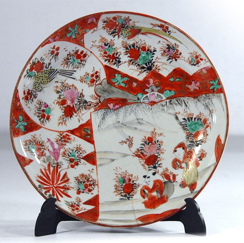 Patera Imari, fajans wielobarwny, Japonia, początek XX w. - 320303