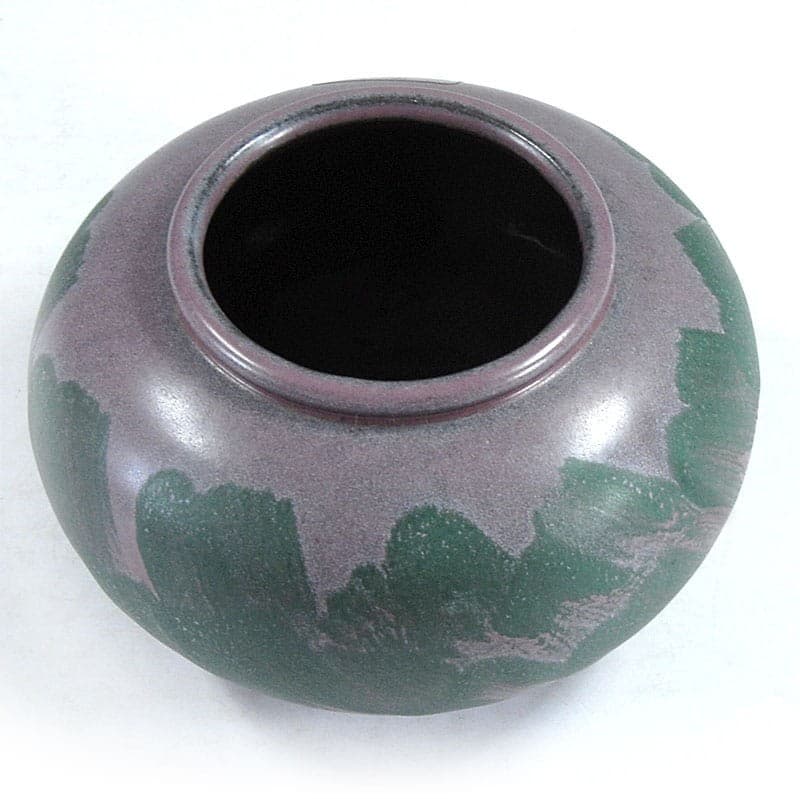 Wazon postmodernistyczny, fioletowy zielony, ceramika, Niemcy, lata 80. - 320266