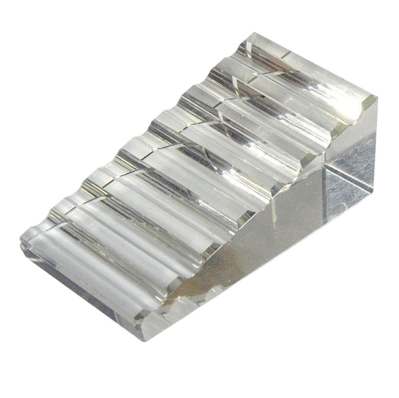 Pen Holder Base Art Deco, transparent crystal, Belgium, 1930s.
