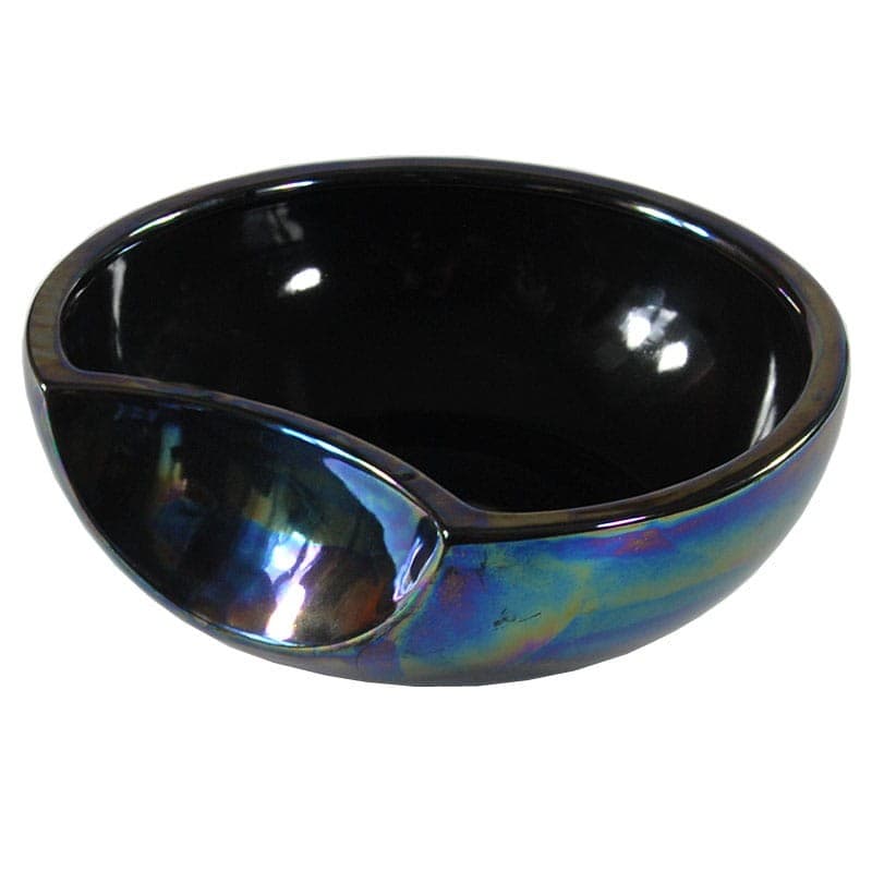 Misa ceramiczna, czarna multikolor, ceramika, Francja, lata 50. - 320132