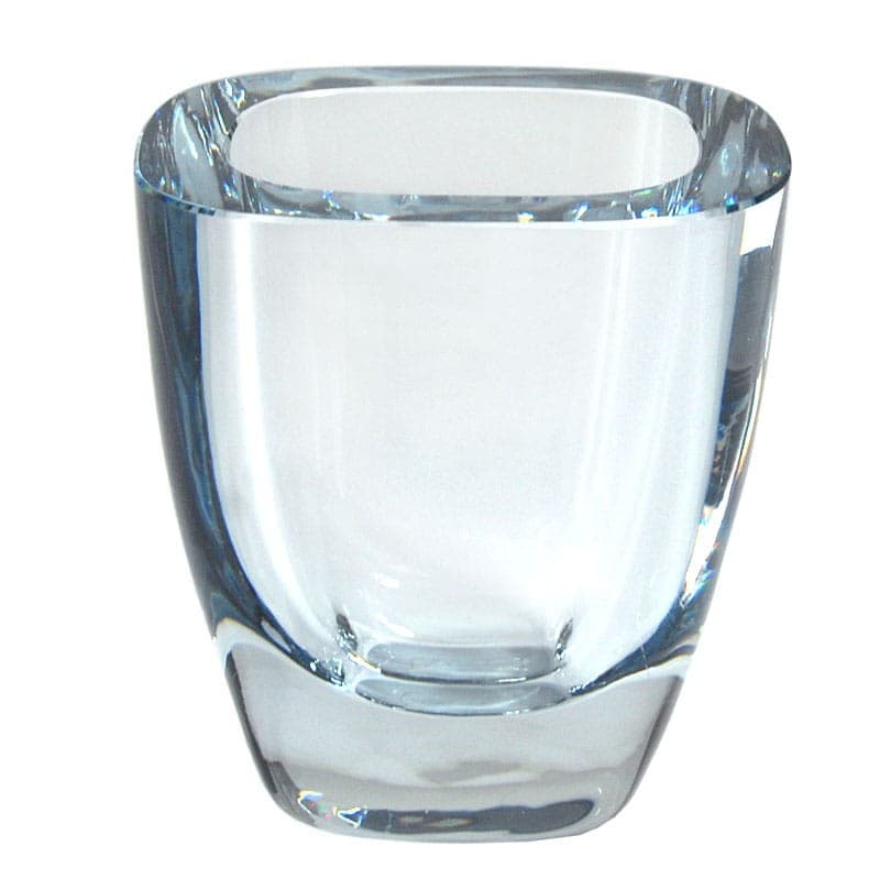 Wazon, szkło kryształowe niebieski transparentny, Stromberg, Szwecja, lata 60. - 320120