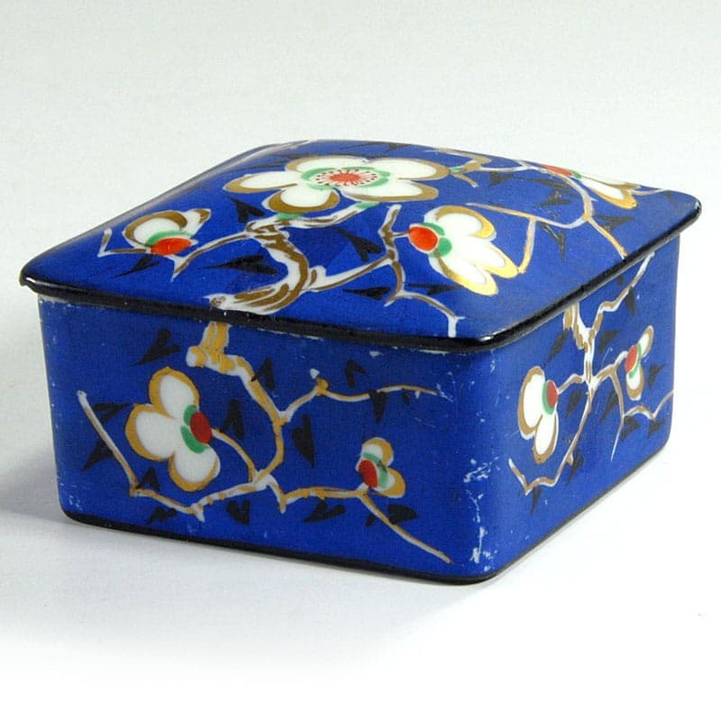 Porcelain Box, Cobalt Blue, Belgium, 1950s - 319964