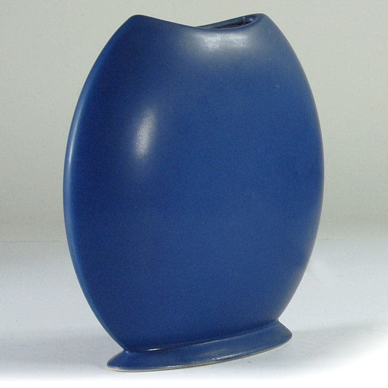 Wazon postmodernistyczny, niebieski, ceramika, Niemcy, lata 80. - 319957