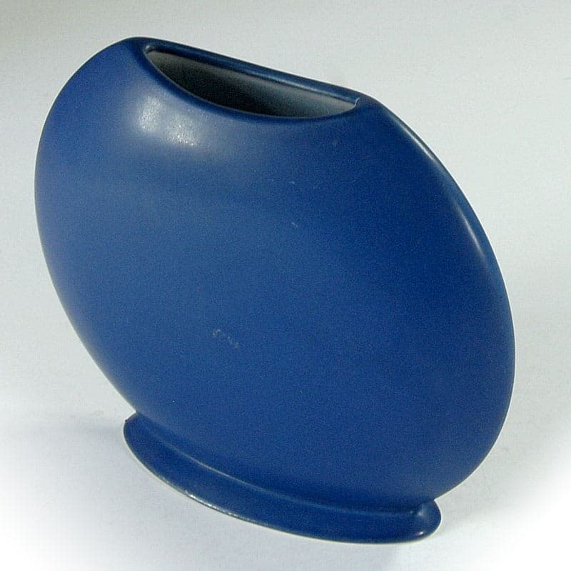 Wazon postmodernistyczny, niebieski, ceramika, Niemcy, lata 80. - 319956