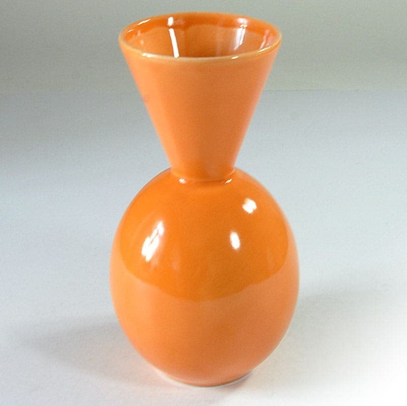 Wazon postmodernistyczny, ceramika pomarańczowa, Secla, Portugalia, lata 80. - 319948