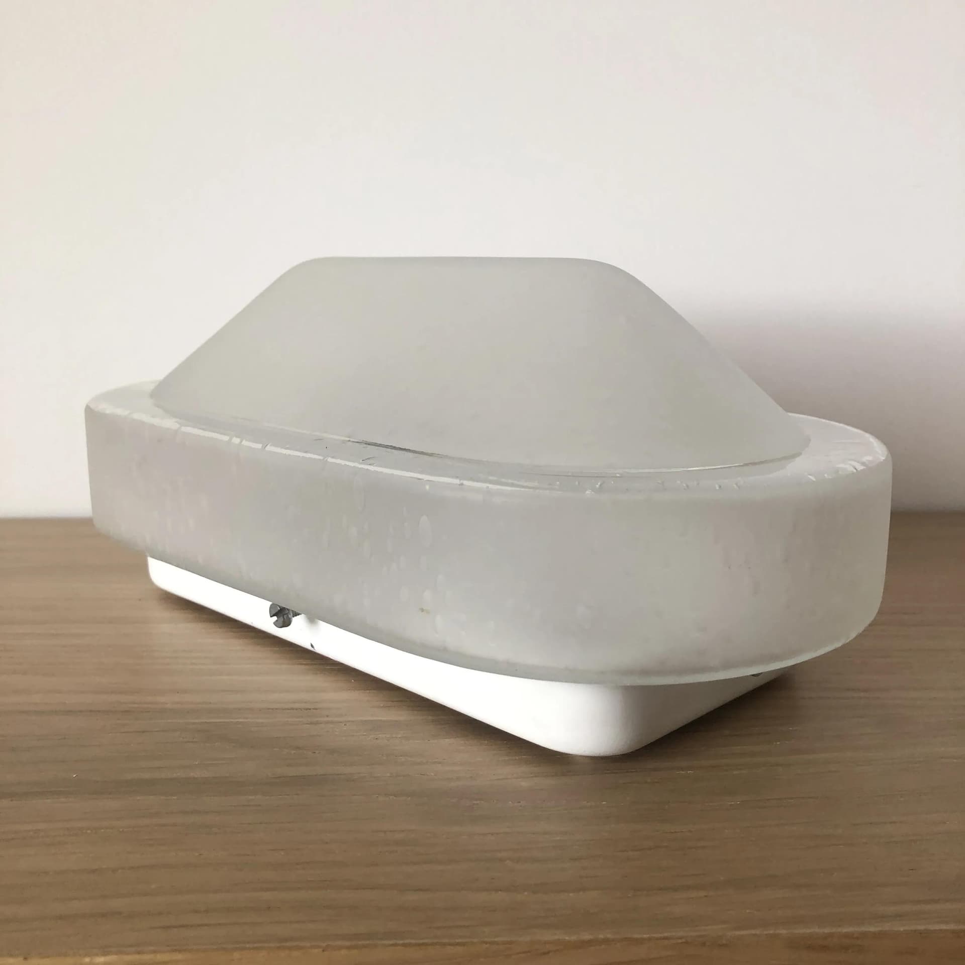 Kinkiet, stal biały, szkło biały, Brilliant Leuchten, Niemcy, lata 90. - 23894