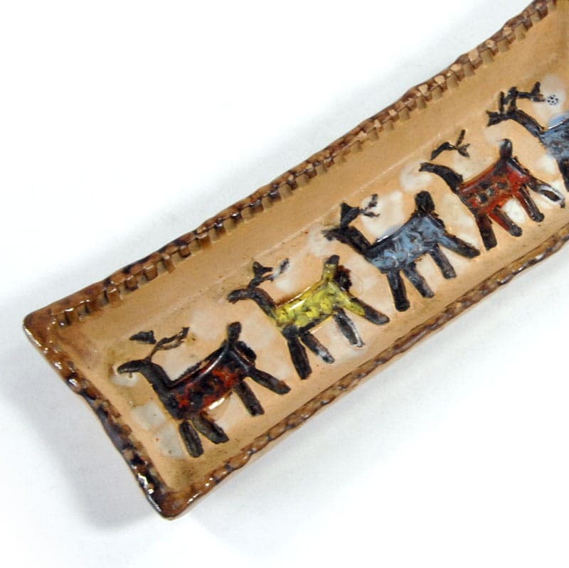 Paterka ceramiczna, multikolor, ceramika, Włochy, lata 70. - 319929