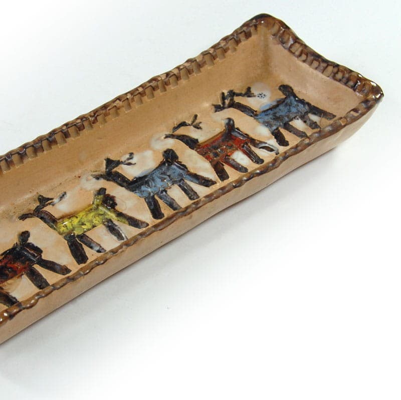 Paterka ceramiczna, multikolor, ceramika, Włochy, lata 70. - 319928
