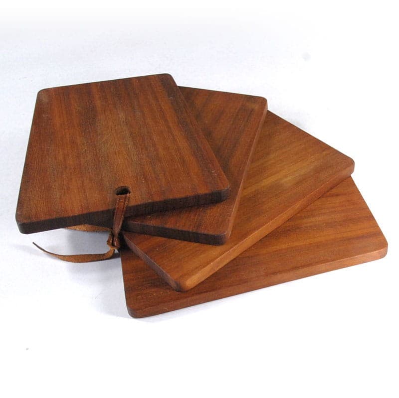 Komplet desek do krojenia, teak brązowy, Dania, lata 70. - 319920