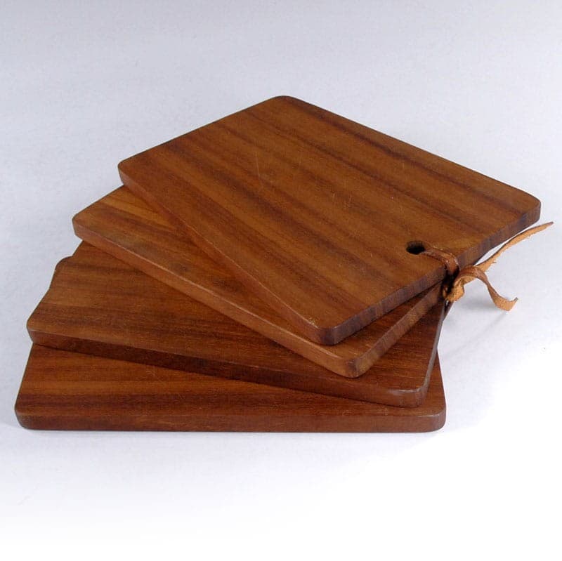 Komplet desek do krojenia, teak brązowy, Dania, lata 70. - 319921