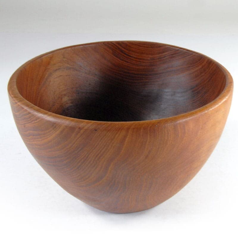 Misa dekoracyjna, teak brązowy, lata 80. - 320844