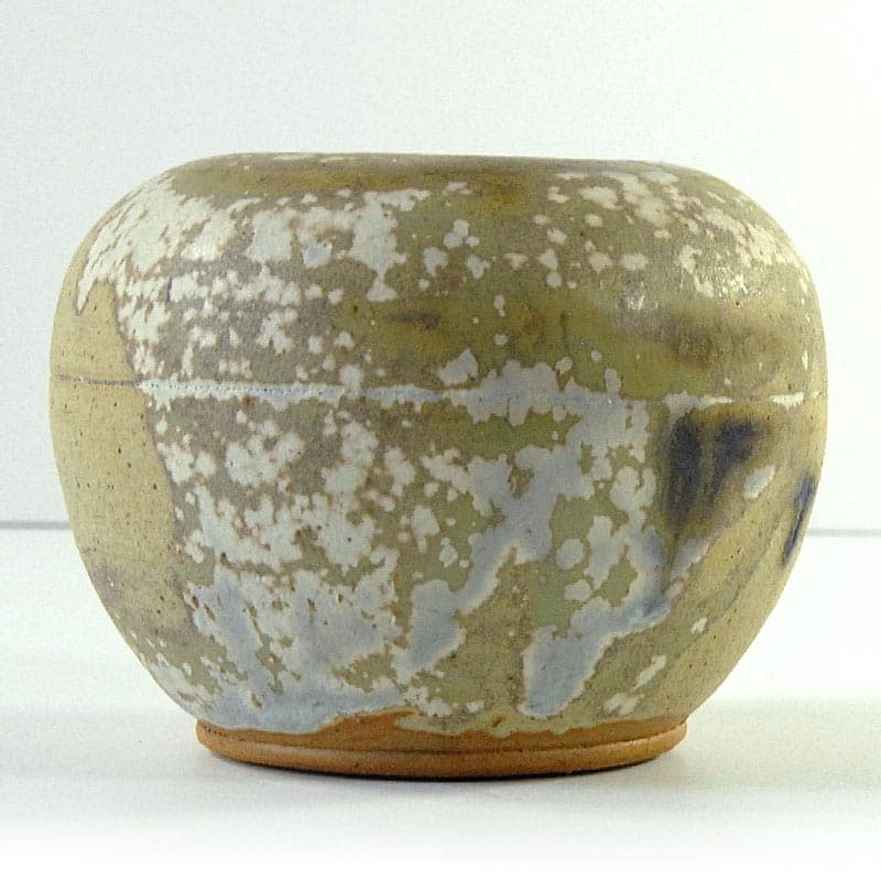 Wazonik raku, multikolor, ceramika, lata 70. - 320800