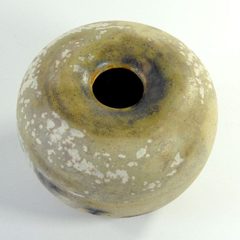 Wazonik raku, multikolor, ceramika, lata 70. - 320799