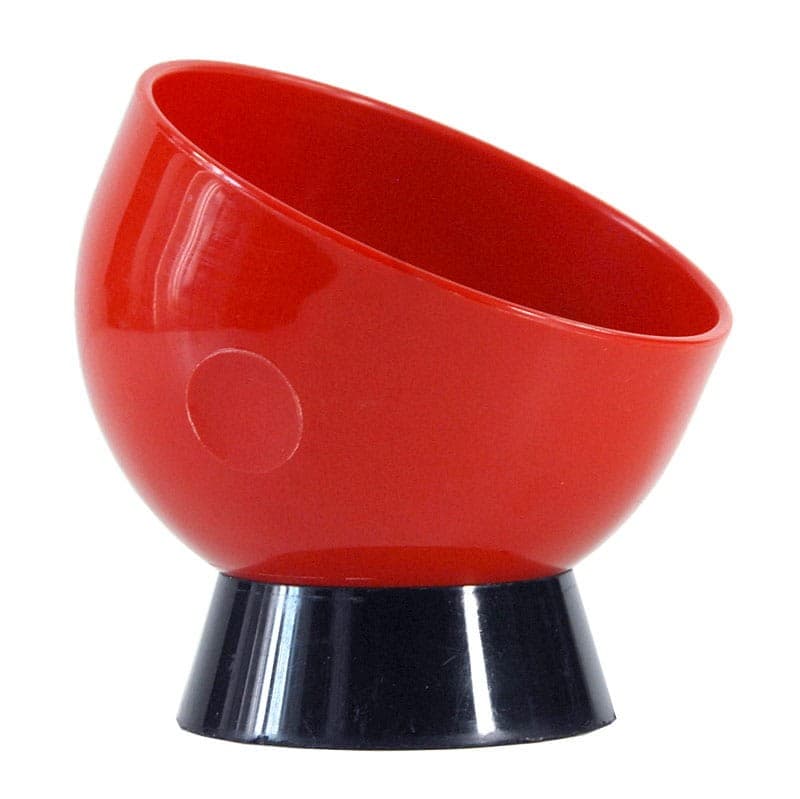 Container Space Age, red, black plastic, Italy, 1970s. - 320761