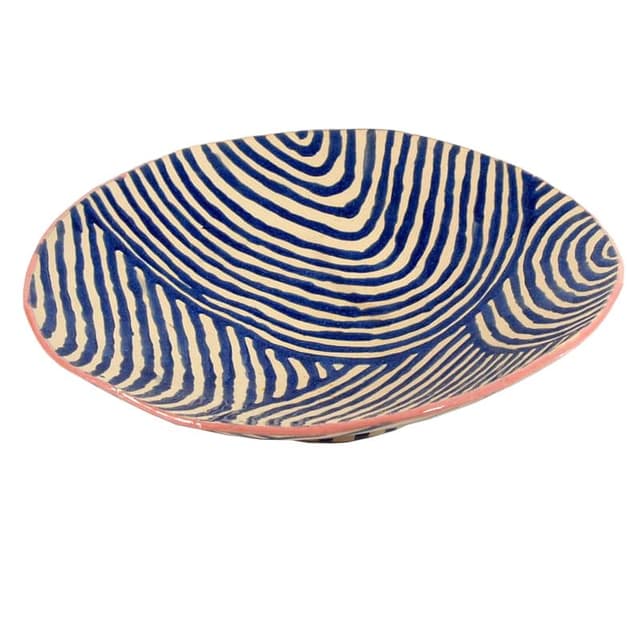 Misa ceramiczna biała niebieska różowa, proj. J. Wysocka, Polska, XXI w. - WYMIARY