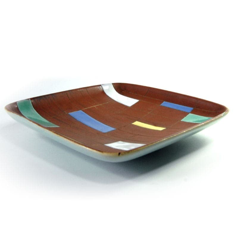 Patera ceramiczna, Carstens Tönnieshof, brązowa, ceramika, Niemcy, lata 60. - 320735
