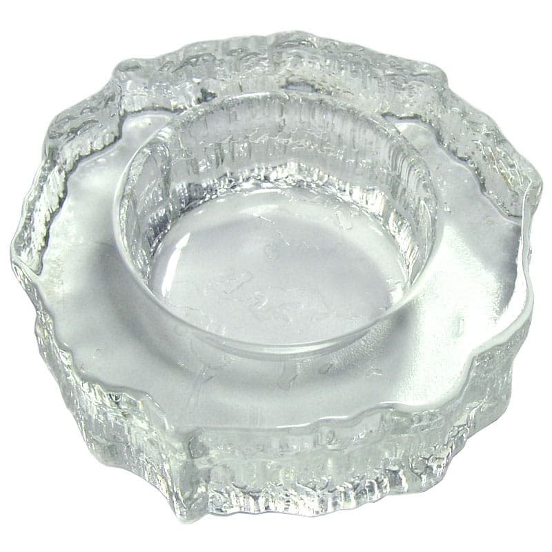 Paterka Aslak, szkło transparentne, proj. T. Wirkkala, Iittala, Finlandia, lata 80. - 320693