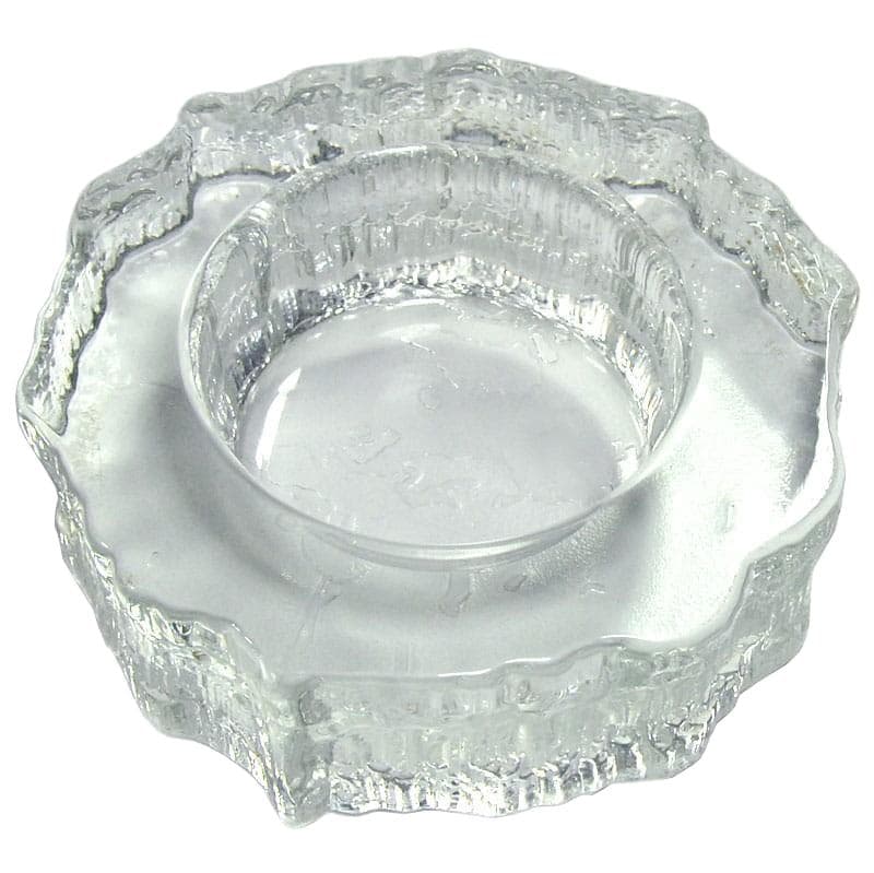Paterka Aslak, szkło transparentne, proj. T. Wirkkala, Iittala, Finlandia, lata 80.
