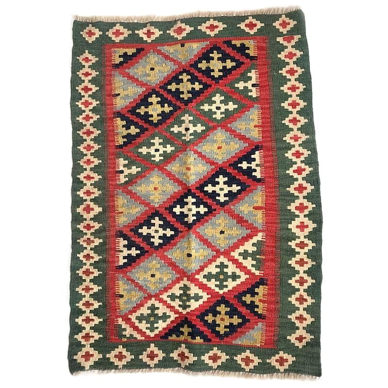 Kilim Anatolia, multicolor, wool, Turkey, 1970s.