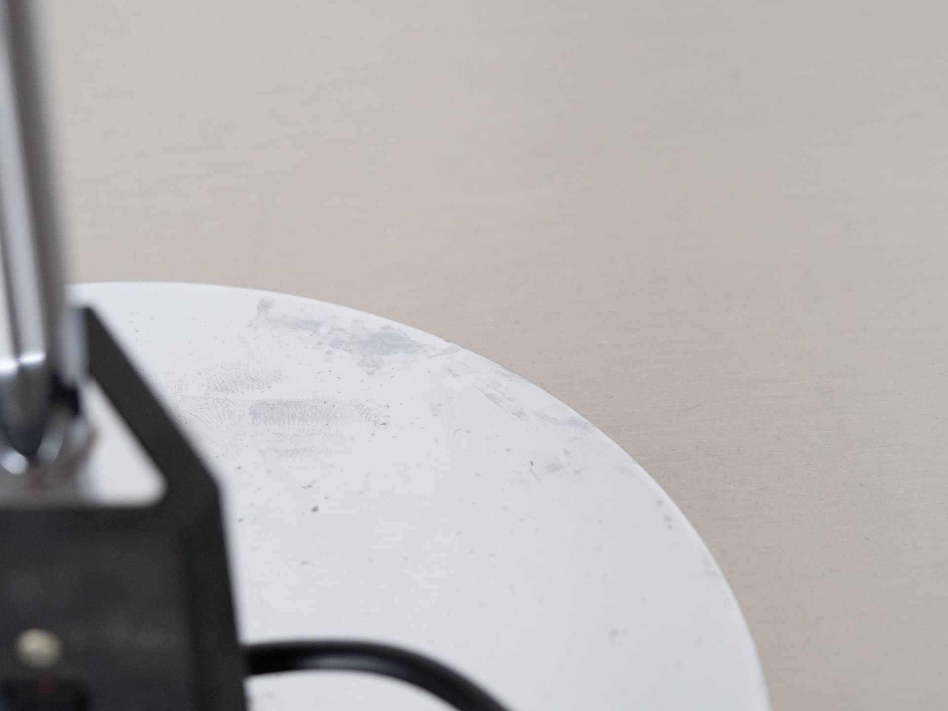 Table lamp PH 4/3, white metal, silver chrome, by P. Henningsen, Louis Poulsen, Denmark, 1970s. - 320381