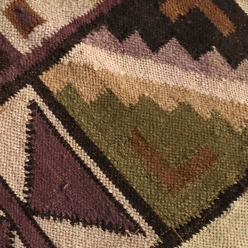 Kilim Pillow Cover, beige, wool cotton, mid-century modern, 1960s. - 320656