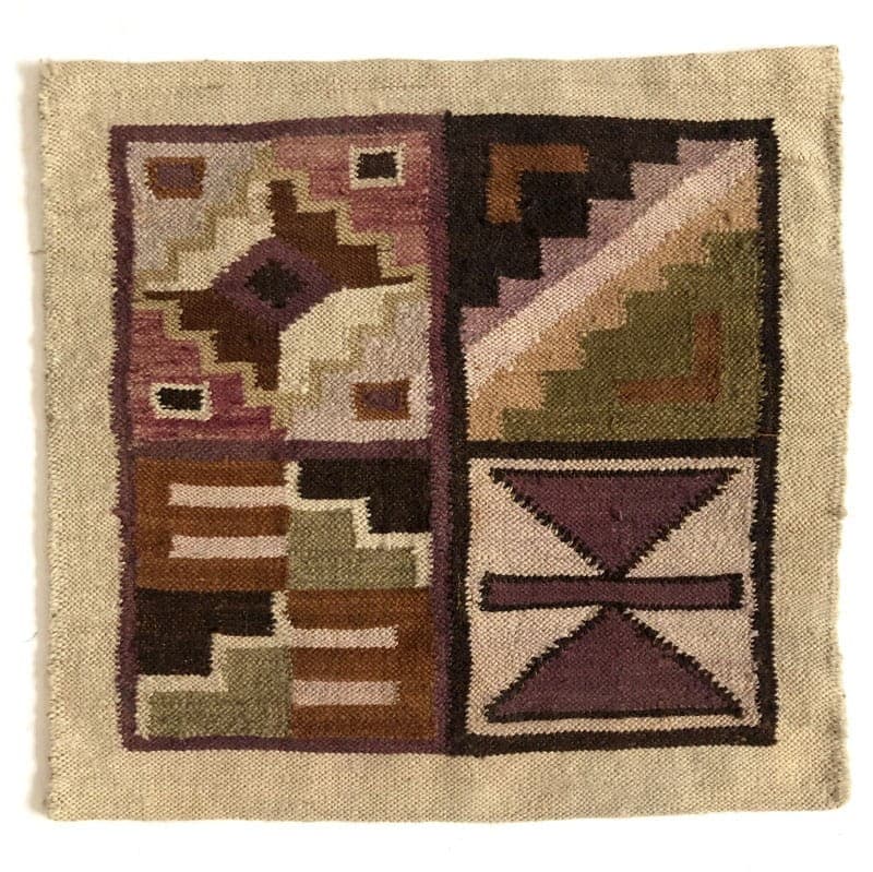 Kilim Pillow Cover, beige, wool cotton, mid-century modern, 1960s. - 320657