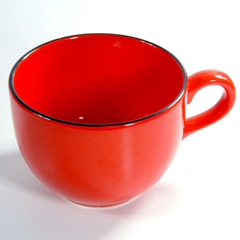 Kubek ceramiczny czerwony, Pagnossin Treviso, Włochy, lata 80. - 320627