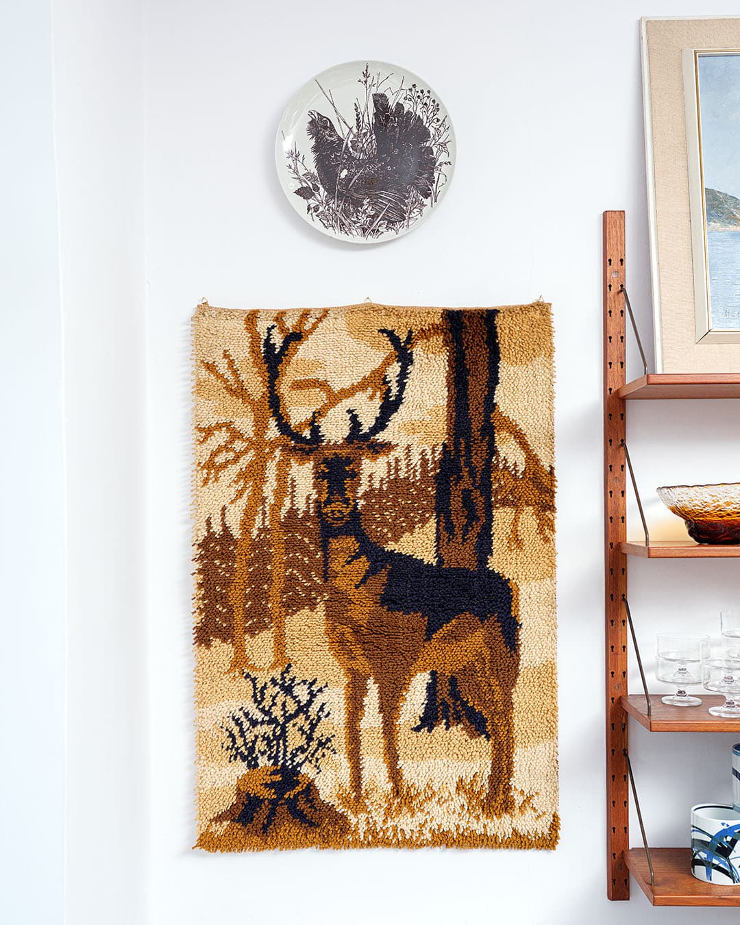 Rya rug, beige, wool, Ege Rya, Denmark, 1960s. - 320408