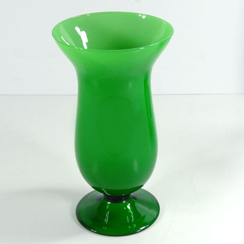 Wazon, zielony, szkło, Włochy, lata 60. - 320583