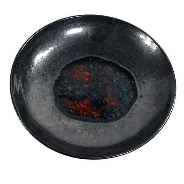 Misa stołowa ceramiczna stalowoszara multicolor, Belgia, lata 60. - WYMIARY
