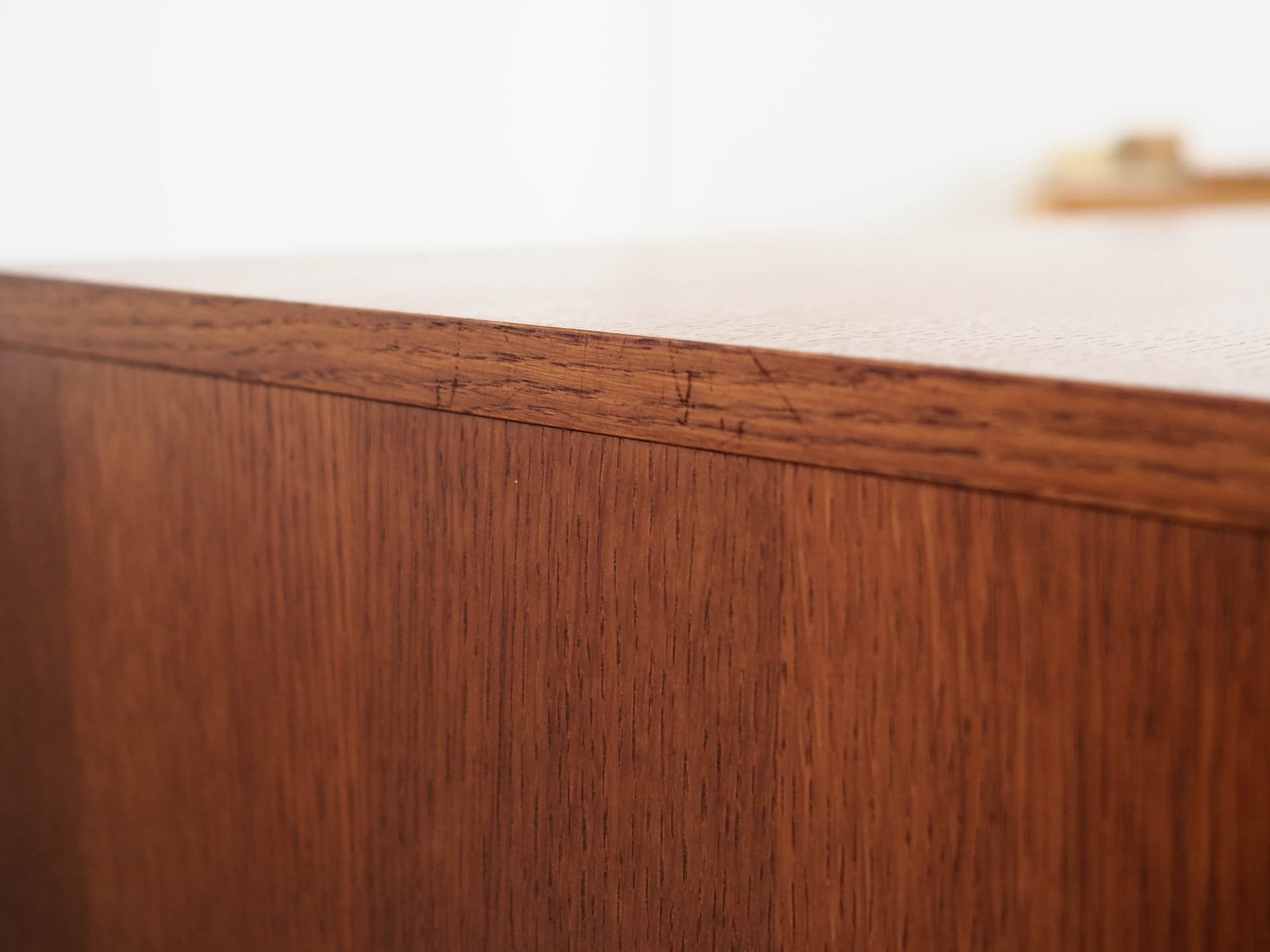 Sideboard, Scandinavian design, brown oak, black wood, Scandinavia, 1960s. - 320445