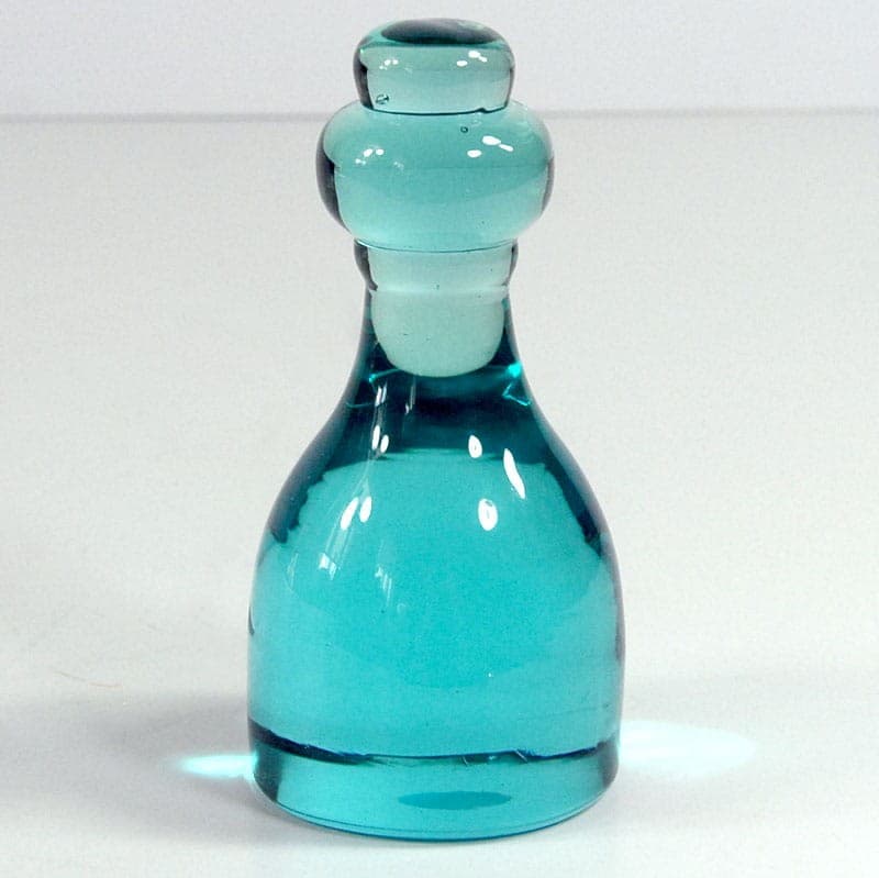 Paperweight, turquoise, glass, Sweden, 1960s. - 320552
