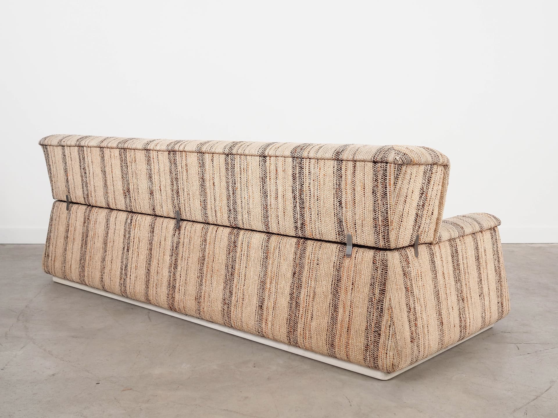 Sofa trzyosobowa, tkanina multikolor, drewno, Saporiti, Włochy, lata 60. - 320480
