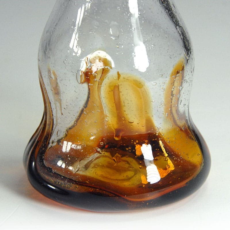 Wazon Joska, szkło sodowe transparent brąz, Niemcy, lata 80. - 321919