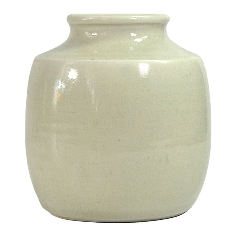 Wazon ceramiczny, beżowy, ceramika, Japonia, lata 90. - 321897
