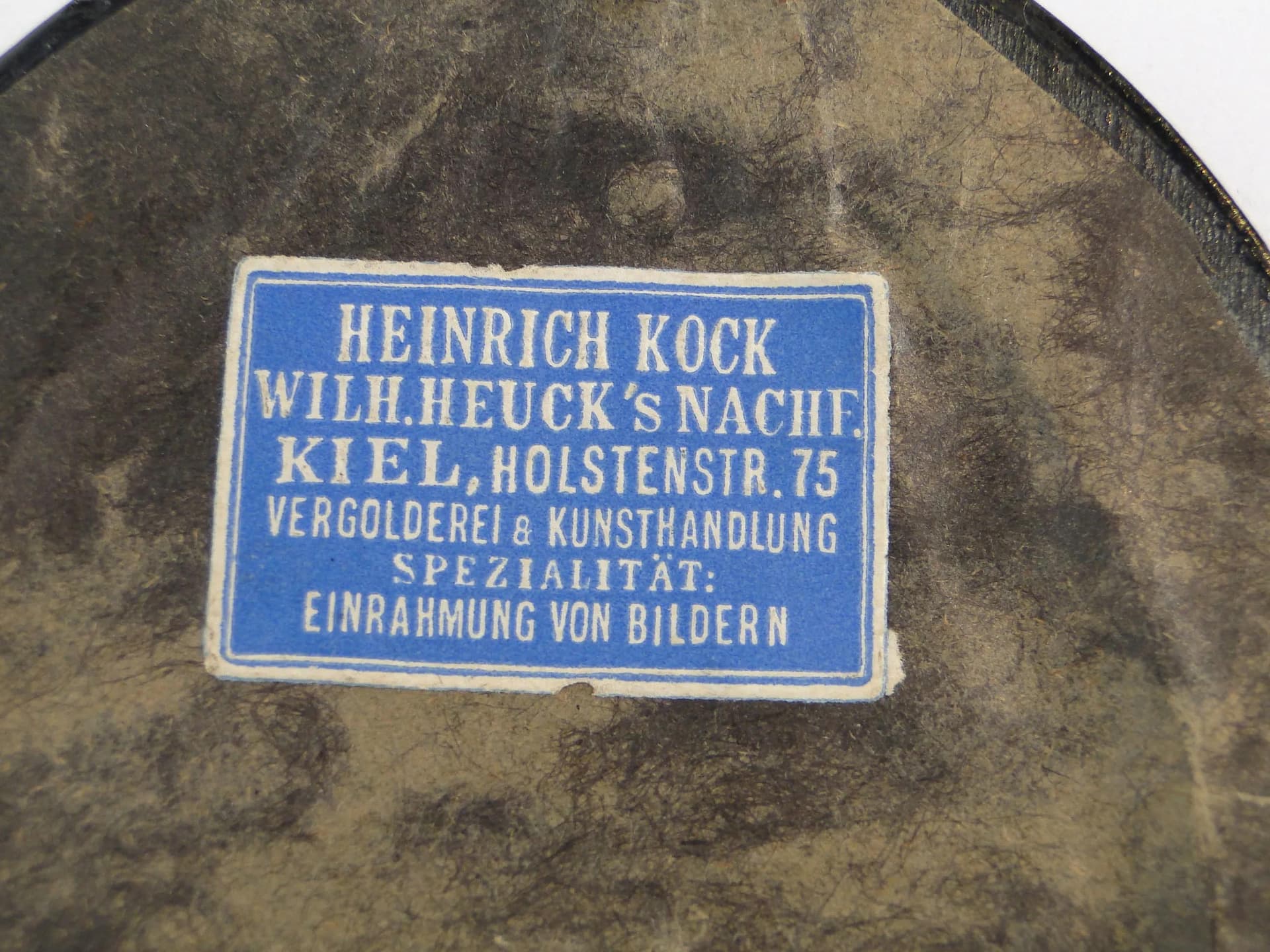 Elliptical Photo Frame, black, wood, Germany, early 20th c. - 23970