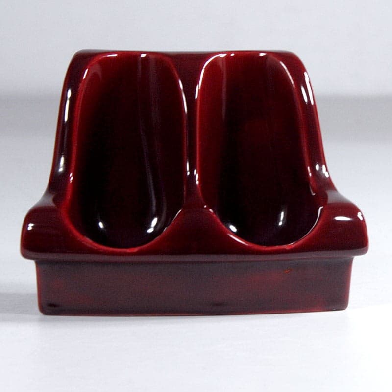 Pipe Stand SC3, red ceramic, Italy, 1970s. - 321836