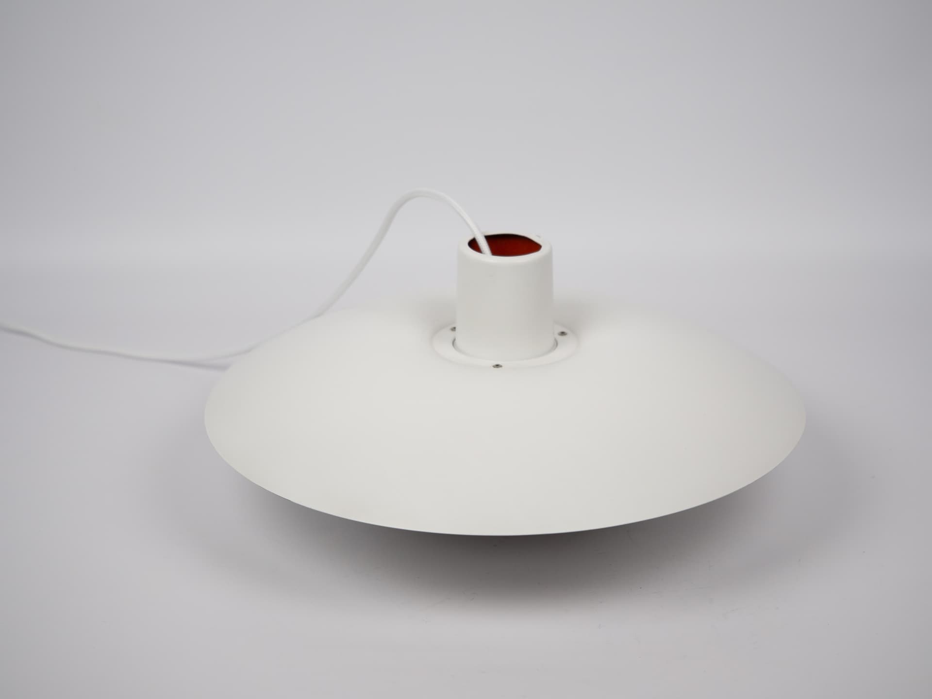 Pendant lamp PH 4/3, white aluminum, by P. Henningsen, Denmark, 1980s. - 321066