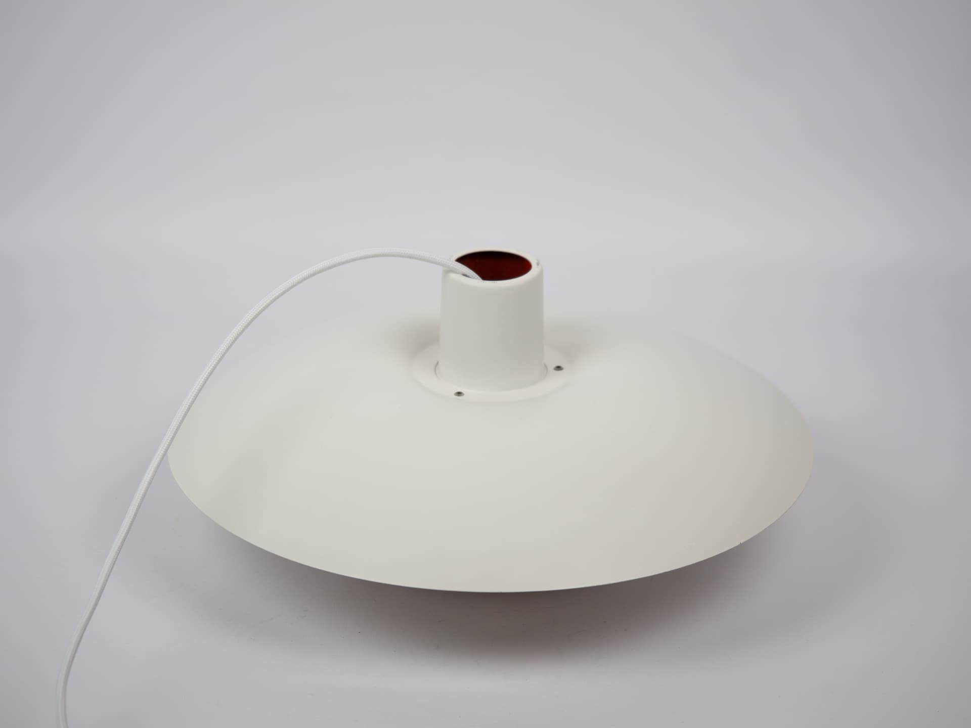 Pendant lamp PH 4/3, white aluminum, by P. Henningsen, Denmark, 1980s. - 321100