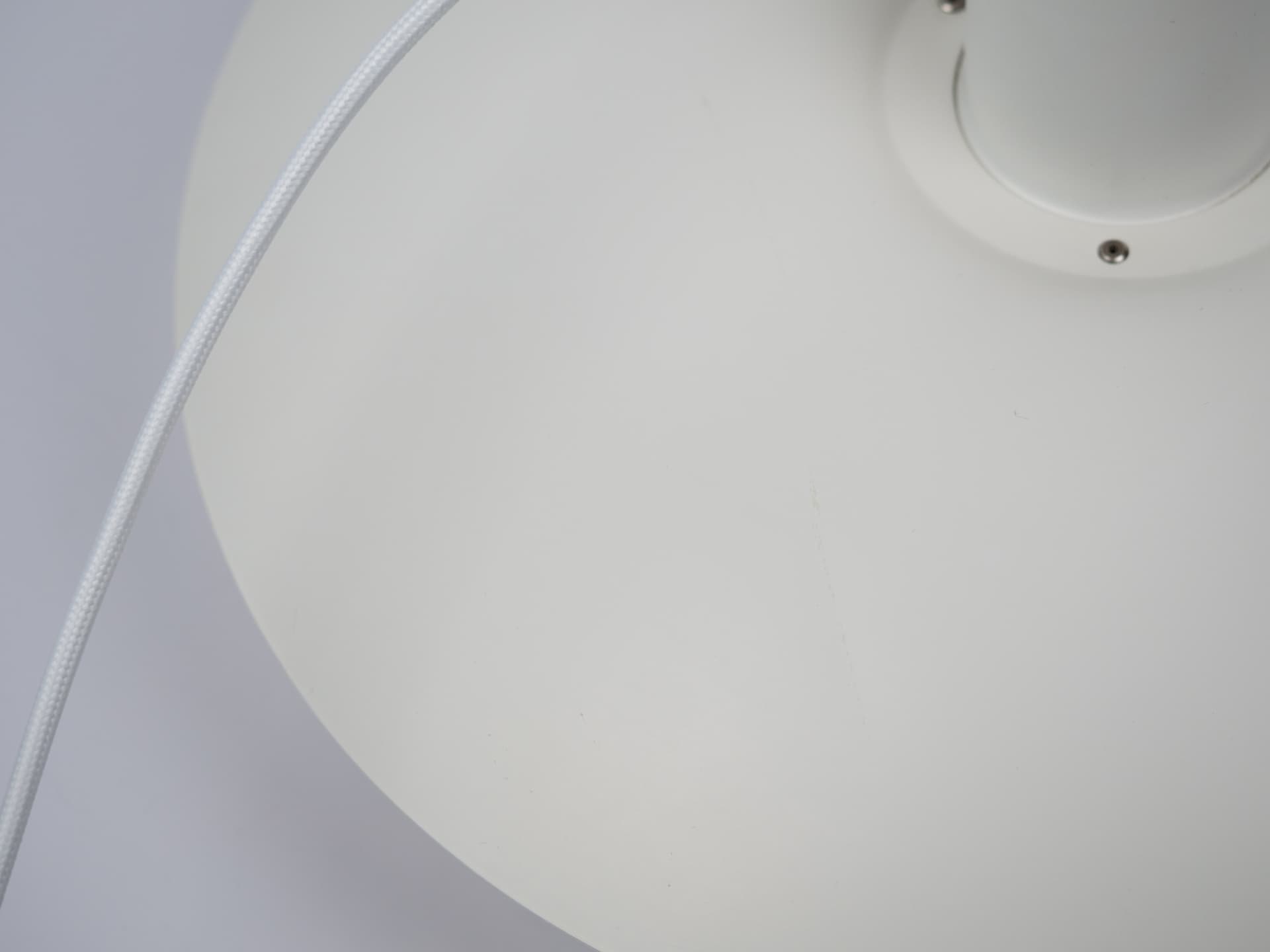 Pendant lamp PH 4/3, white aluminum, by P. Henningsen, Denmark, 1980s. - 321102