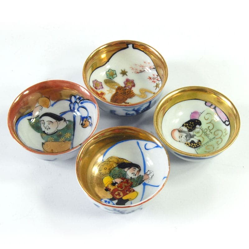 Zestaw czterech miseczek, porcelana biała, Japonia, lata 90. - 321792