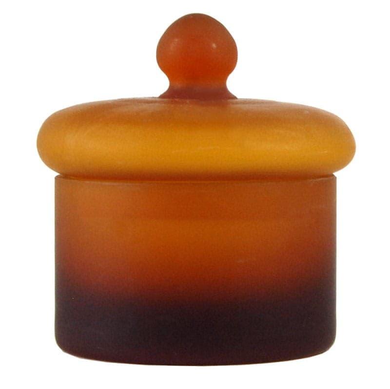 Table Container, honey satin glass, 1980s. - 321765