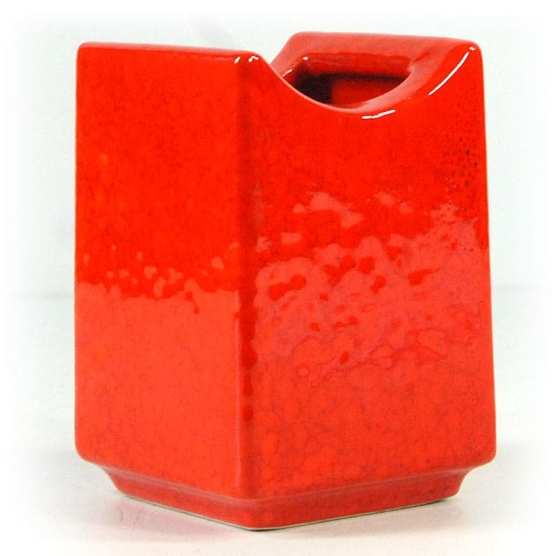 Wazon ceramiczny czerwony, Włochy, lata 60. - 321743