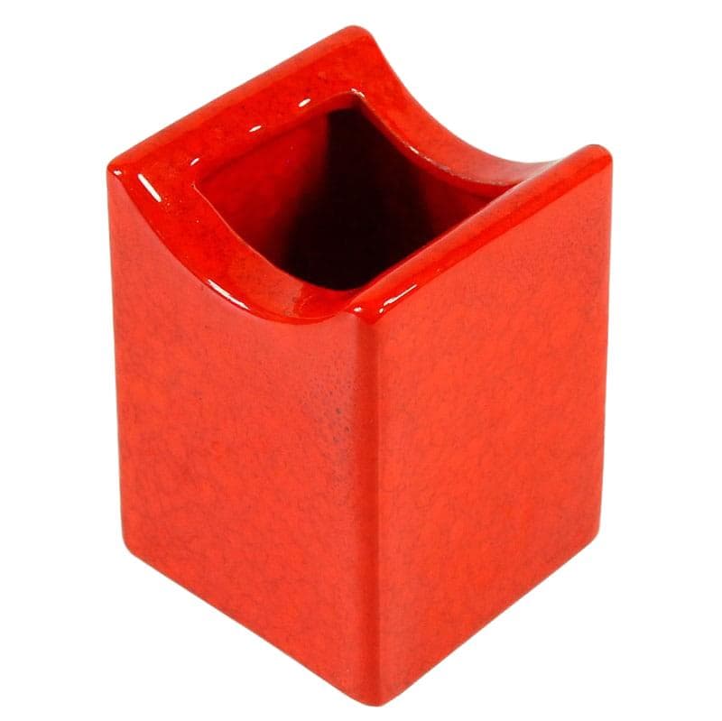 Wazon ceramiczny czerwony, Włochy, lata 60.