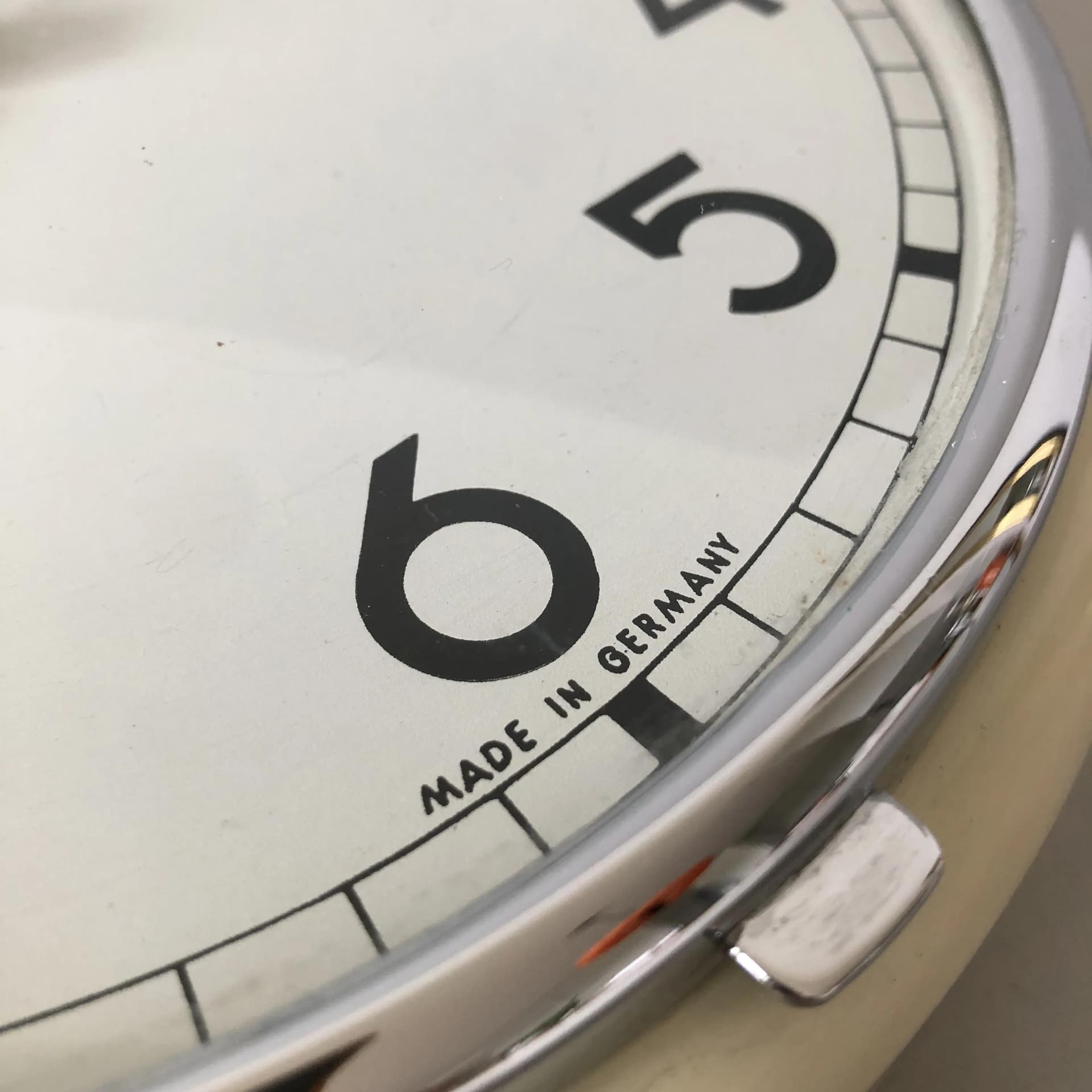 Chrome Wall Clock, Diehl, Germany, 1970s - 24184