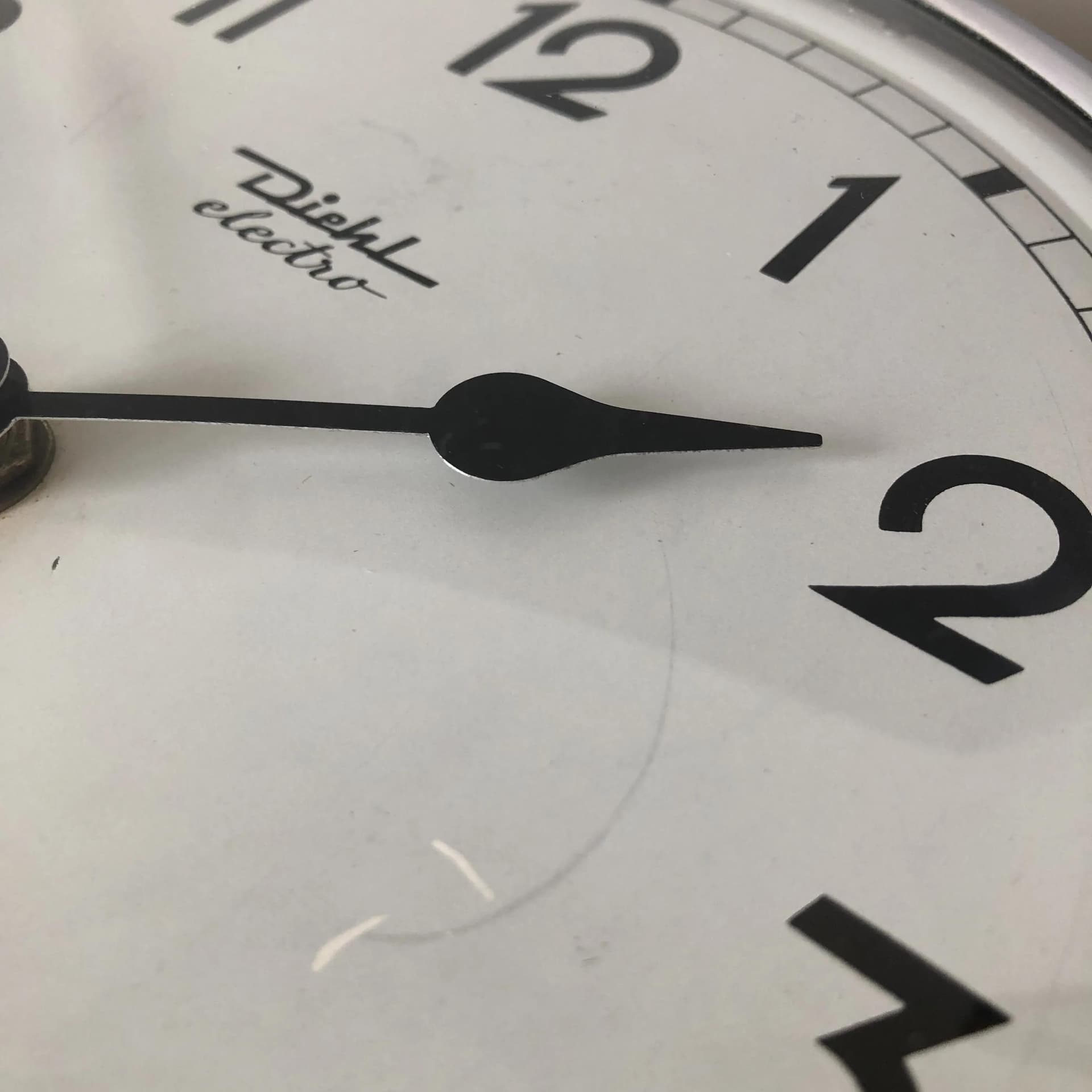 Chrome Wall Clock, Diehl, Germany, 1970s - 24183