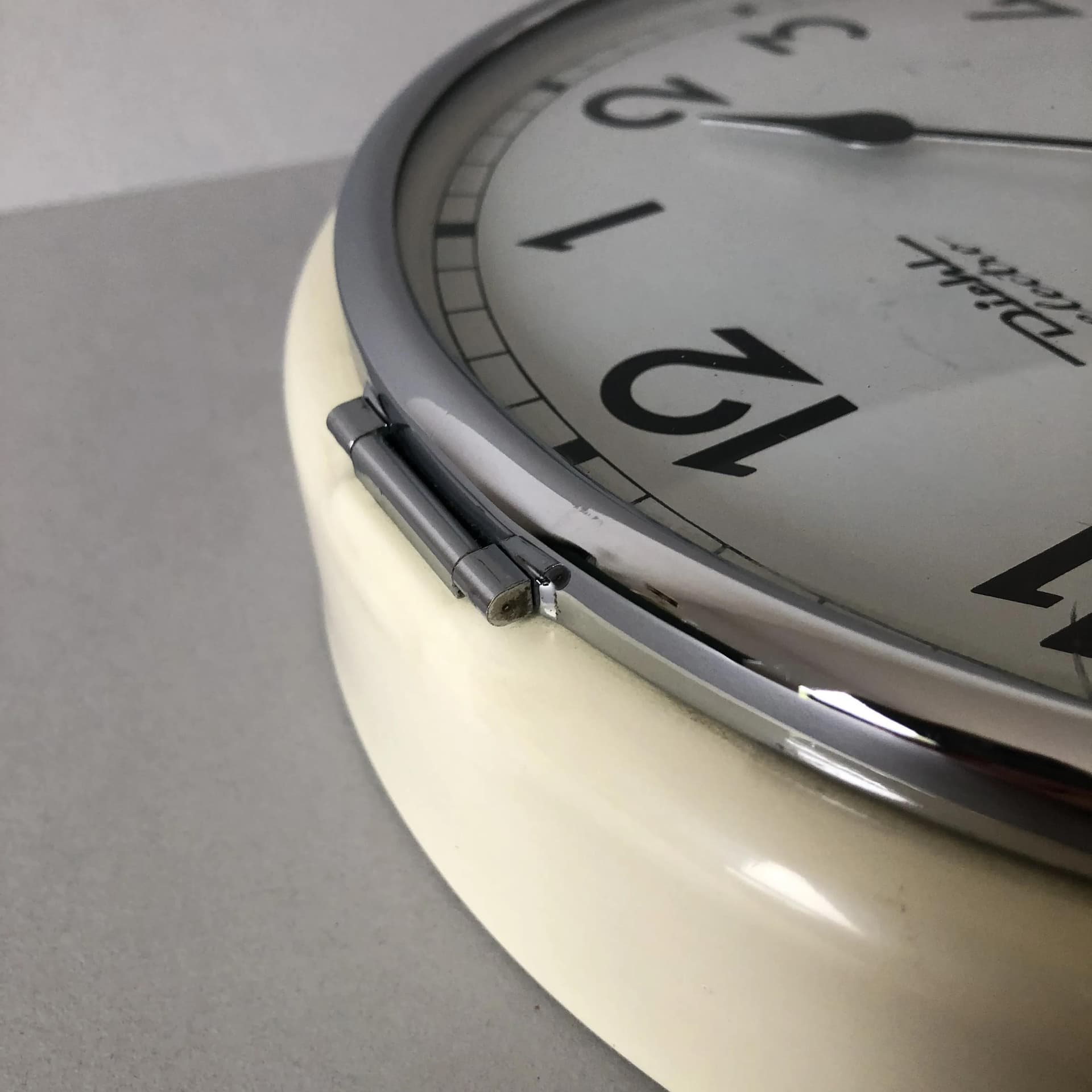 Chrome Wall Clock, Diehl, Germany, 1970s - 24188