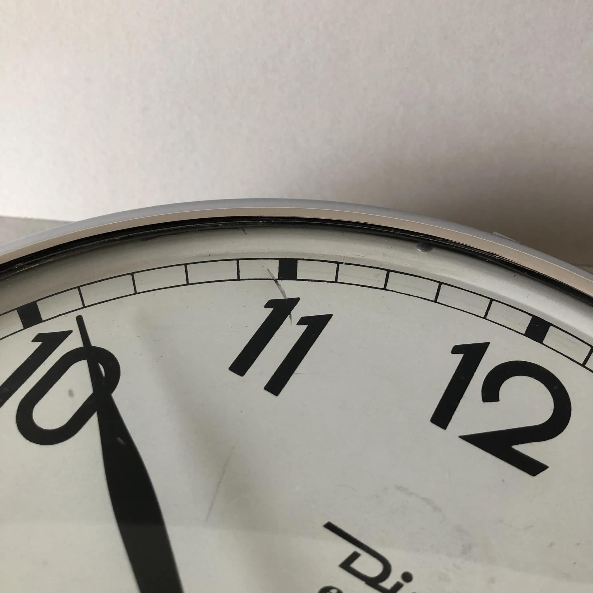 Chrome Wall Clock, Diehl, Germany, 1970s - 24182